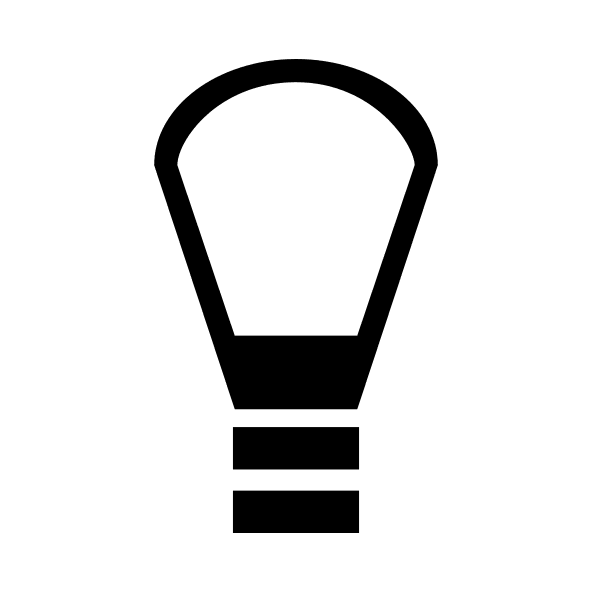 Light Bulb Free Open-Source SVG Icon (Elusive Icons)