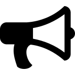 Bullhorn Megaphone Free Open-Source SVG Icon