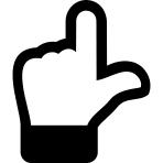 Raised Hand Gesture Free Open-Source SVG Icon