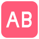 AB Button (Colored) Free Open-Source SVG Icon