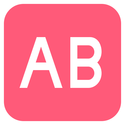 AB Button (Colored) Free Open-Source SVG Icon (Emoji One (Colored))