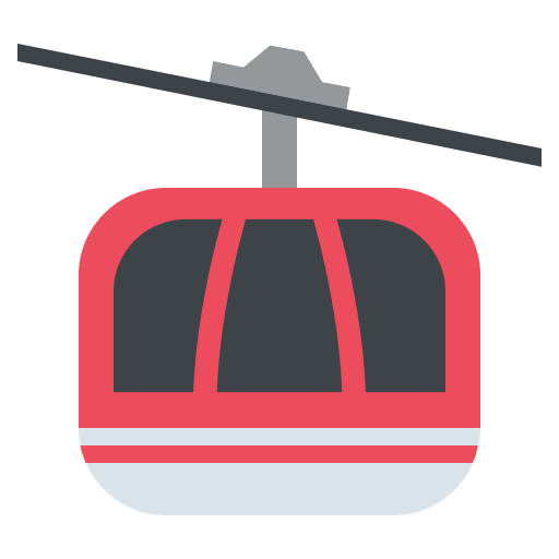 Aerial Tramway Transport (Colored) Free Open-Source SVG Icon (Emoji One (Colored))