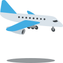 Airplane Arrival (Colored) Free Open-Source SVG Icon