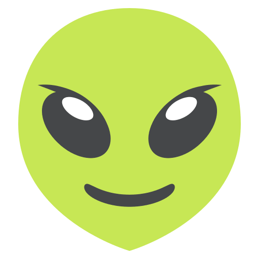 Alien Character (Colored) Free Open-Source SVG Icon (Emoji One (Colored))