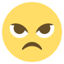 Angry Face Emoji (Colored) Free Open-Source SVG Icon