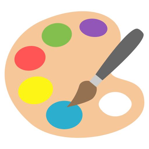 Artist Palette (Colored) Free Open-Source SVG Icon (Emoji One (Colored))