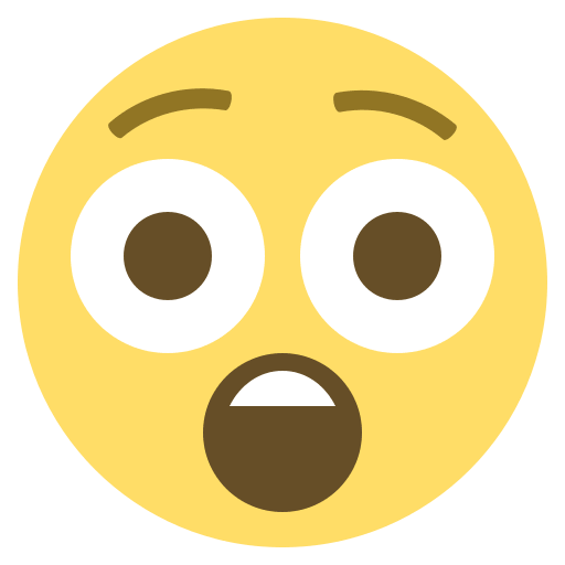 Astonished Face Emoji (Colored) Free Open-Source SVG Icon (Emoji One (Colored))