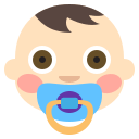 Baby with Light Skin Tone (Colored) Free Open-Source SVG Icon