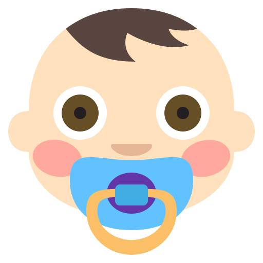 Baby with Light Skin Tone (Colored) Free Open-Source SVG Icon (Emoji One (Colored))