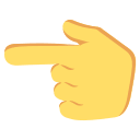 Backhand Index Finger Pointing Left (Colored) Free Open-Source SVG Icon