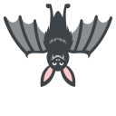 Bat Emoji (Colored) Free Open-Source SVG Icon