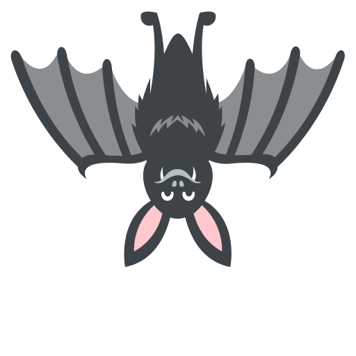 Bat Emoji (Colored) Free Open-Source SVG Icon (Emoji One (Colored))