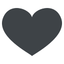 Black Heart Emoji (Colored) Free Open-Source SVG Icon