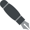 Black Nib Pen (Colored) Free Open-Source SVG Icon