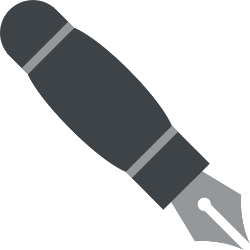 Black Nib Pen (Colored) Free Open-Source SVG Icon (Emoji One (Colored))