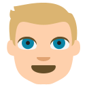 Medium Light Skin Tone Blond-Haired Person (Colored) Free Open-Source SVG Icon