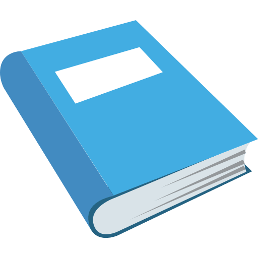 Blue Book (Colored) Free Open-Source SVG Icon (Emoji One (Colored))