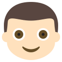 Light Skin Tone Boy Emoji (Colored) Free Open-Source SVG Icon