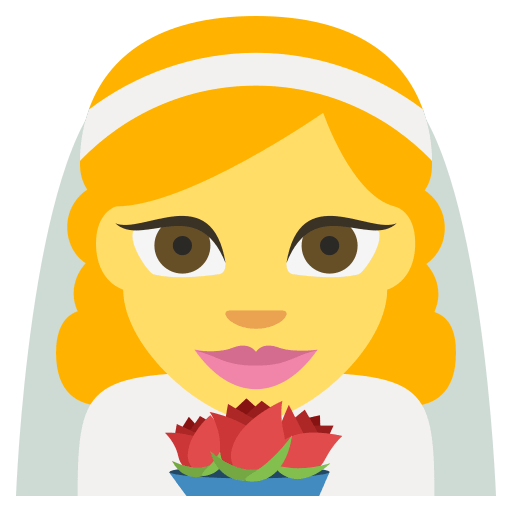 Bride with Veil (Colored) Free Open-Source SVG Icon (Emoji One (Colored))