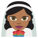 Bride With Veil (Medium Dark Skin Tone) (Colored) Free Open-Source SVG Icon