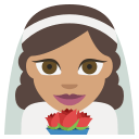 Bride with Veil (Medium Skin Tone) Free Open-Source SVG Icon