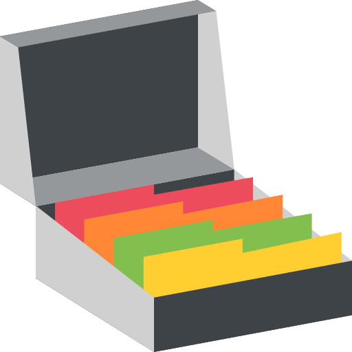 Card File Storage Box (Colored) Free Open-Source SVG Icon (Emoji One (Colored))