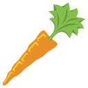 Carrot Vegetable (Colored) Free Open-Source SVG Icon