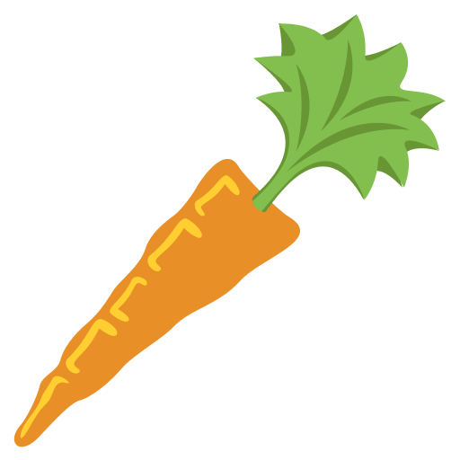 Carrot Vegetable (Colored) Free Open-Source SVG Icon (Emoji One (Colored))