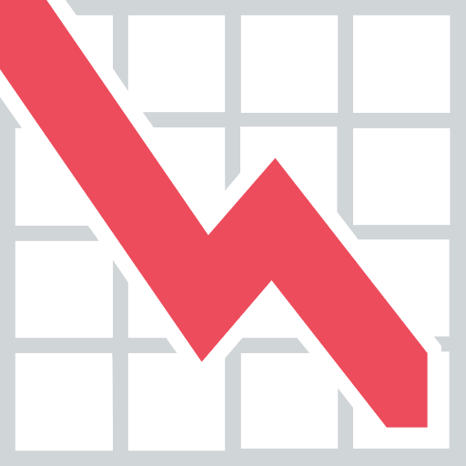 Decreasing Chart (Colored) Free Open-Source SVG Icon (Emoji One (Colored))