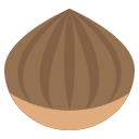 Chestnut Nut (Colored) Free Open-Source SVG Icon