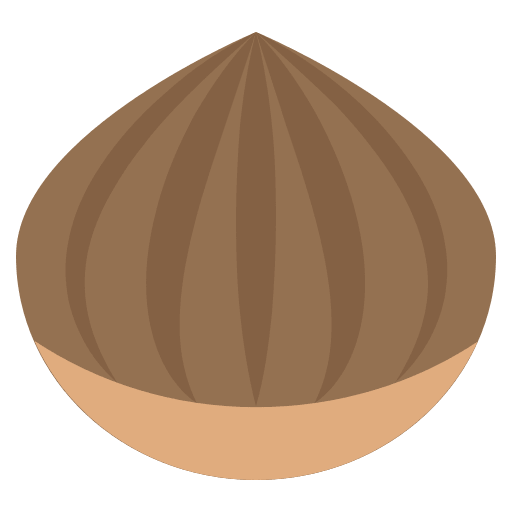 Chestnut Nut (Colored) Free Open-Source SVG Icon (Emoji One (Colored))