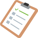 Clipboard Document (Colored) Free Open-Source SVG Icon