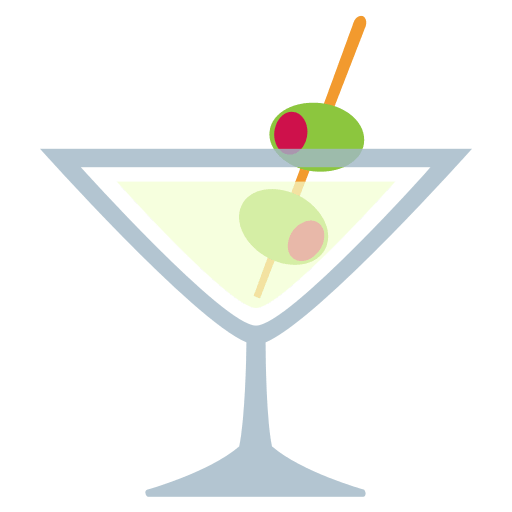 Cocktail Glass (Colored) Free Open-Source SVG Icon (Emoji One (Colored))