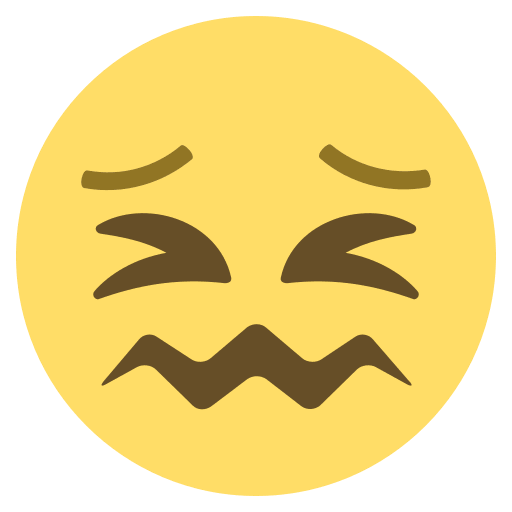 Confounded Face Emoji (Colored) Free Open-Source SVG Icon (Emoji One (Colored))