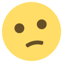 Confused Face Emoji (Colored) Free Open-Source SVG Icon