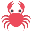 Crab Emoji (Colored) Free Open-Source SVG Icon