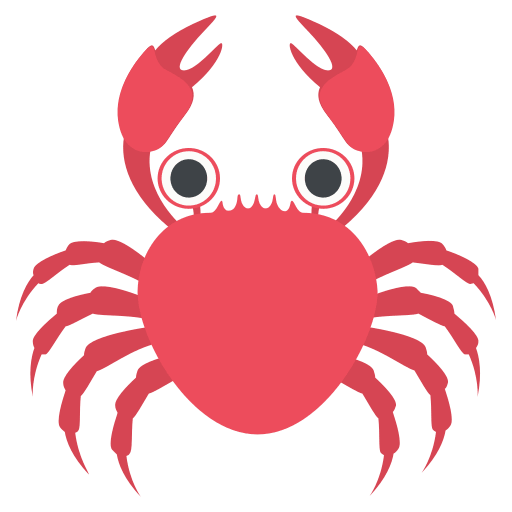 Crab Emoji (Colored) Free Open-Source SVG Icon (Emoji One (Colored))