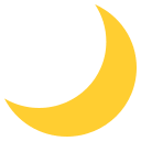 Crescent Moon (Colored) Free Open-Source SVG Icon