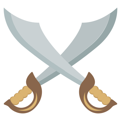 Crossed Swords (Colored) Free Open-Source SVG Icon (Emoji One (Colored))