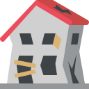 Derelict House (Colored) Free Open-Source SVG Icon