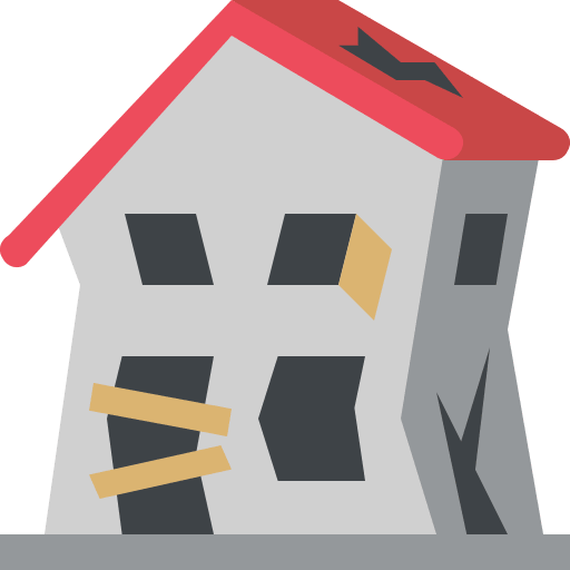 Derelict House (Colored) Free Open-Source SVG Icon (Emoji One (Colored))