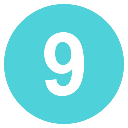 Digit Nine Free Open-Source SVG Icon (Emoji One (Colored))