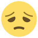 Disappointed Face Emoji (Colored) Free Open-Source SVG Icon