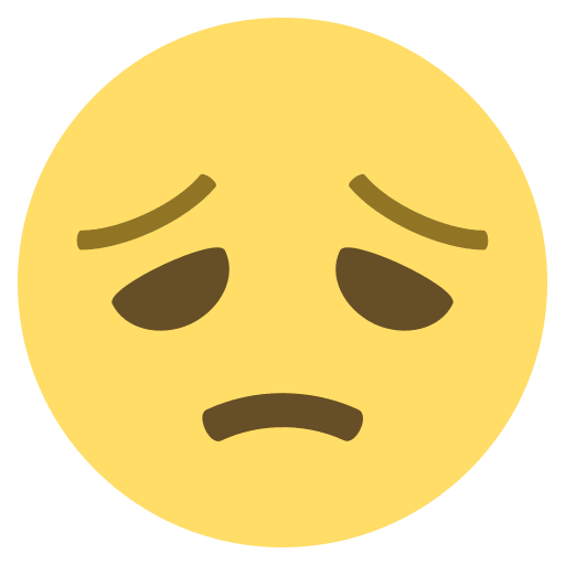 Disappointed Face Emoji (Colored) Free Open-Source SVG Icon (Emoji One (Colored))