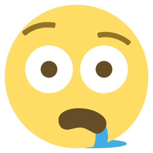 Drooling Face Emoji (Colored) Free Open-Source SVG Icon (Emoji One (Colored))