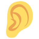 Ear Emoji (Colored) Free Open-Source SVG Icon