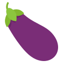 Eggplant Emoji (Colored) Free Open-Source SVG Icon