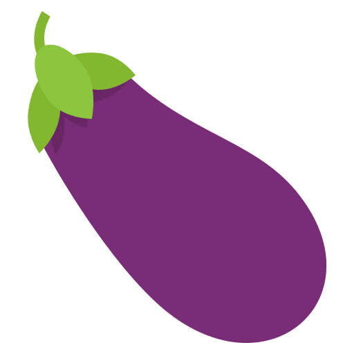 Eggplant Emoji (Colored) Free Open-Source SVG Icon (Emoji One (Colored))