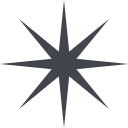 Eight-Pointed Star (Colored) Free Open-Source SVG Icon