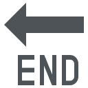 End Arrow Directional Symbol (Colored) Free Open-Source SVG Icon